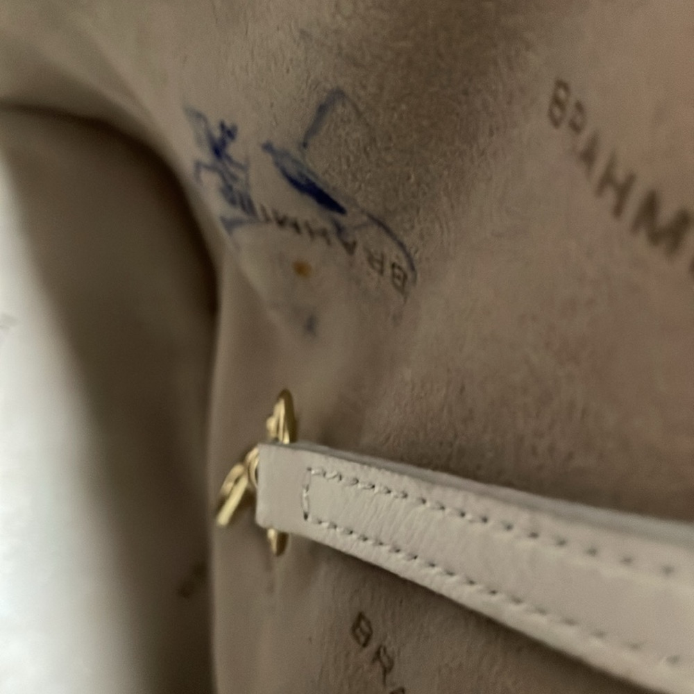 Elegant Brahmin  White and Brown  Handbag